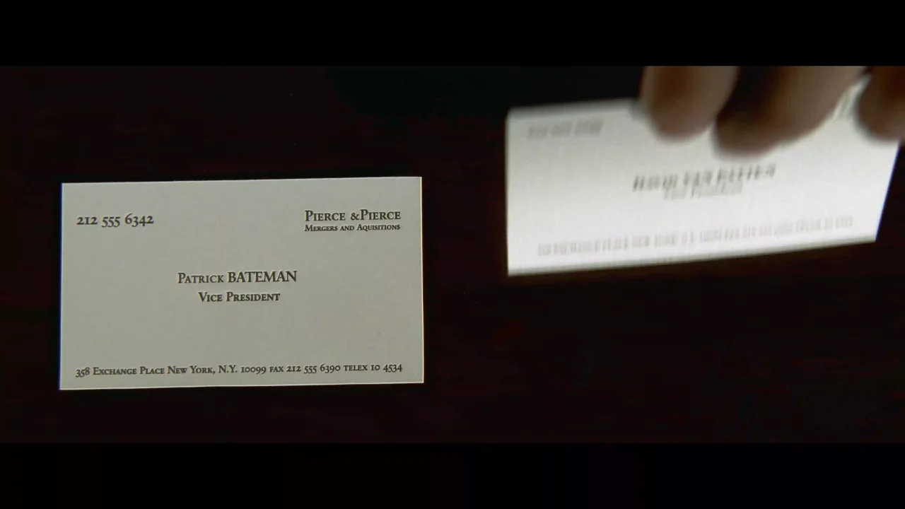 American Psycho - Business Card Scene cover