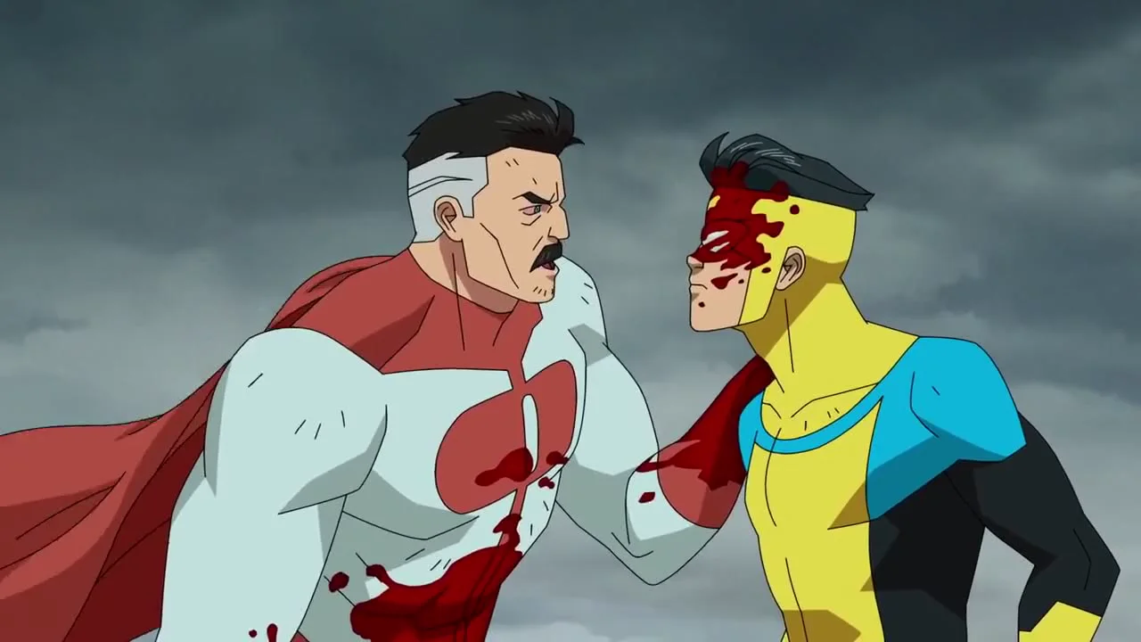 Invincible vs Omni-man pt3 cover